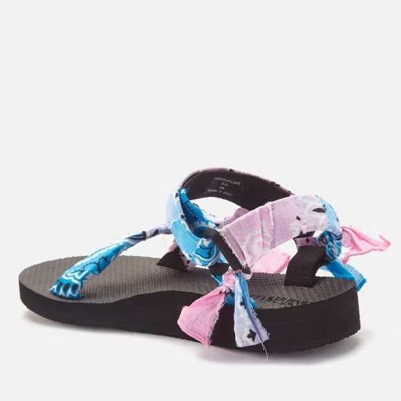 ARIZONA LOVE Trekky Bandana Sandals TDY Blue Pink - Picture 2 of 8
